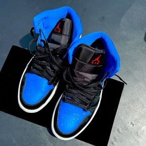 MENS Jordan 1’s Electric Blue & Black, sz 9.5